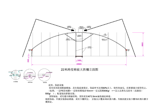 番茄公社全钢架保温拱棚设计建设方案