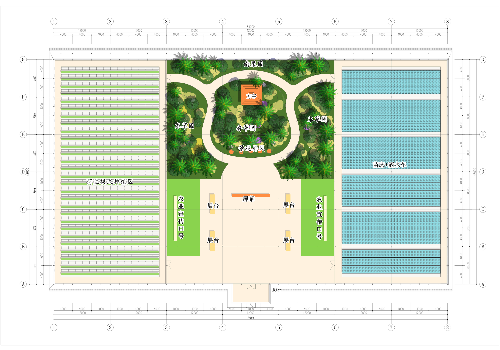 新型农业无土栽培蔬菜大棚规划设计